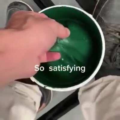So satisfying to watch paint being peeled..