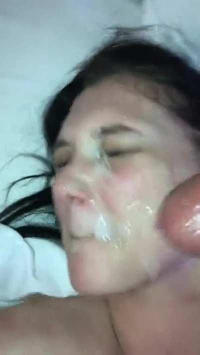 Cum covered fucking