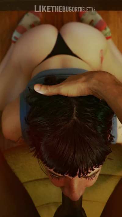 Cute brunette gets pretty face fucked