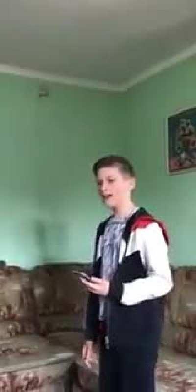 The look on his family's faces says it all