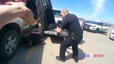 Guy holding AR15 gets shot