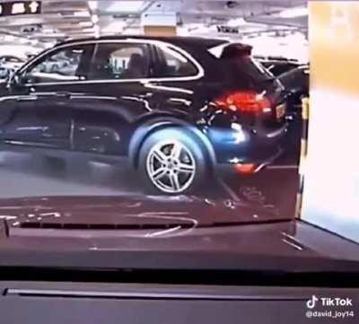 to exit a space in a carpark 