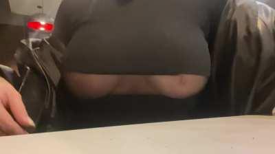 sheer top = perfect date :)