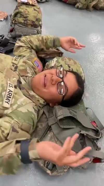 Asking woman why they joined the army (America)
