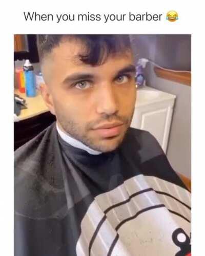 Now I miss my barber too......