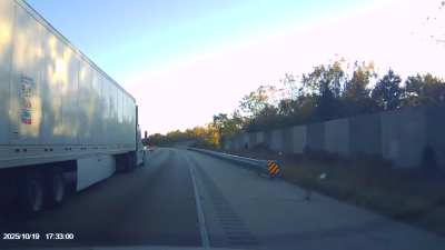 Semi speeding in construction zone [oc]