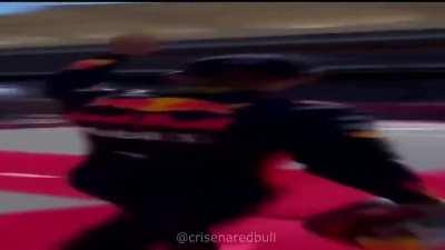 Verstappen after winning the race from P6 against 2 illegal cars 