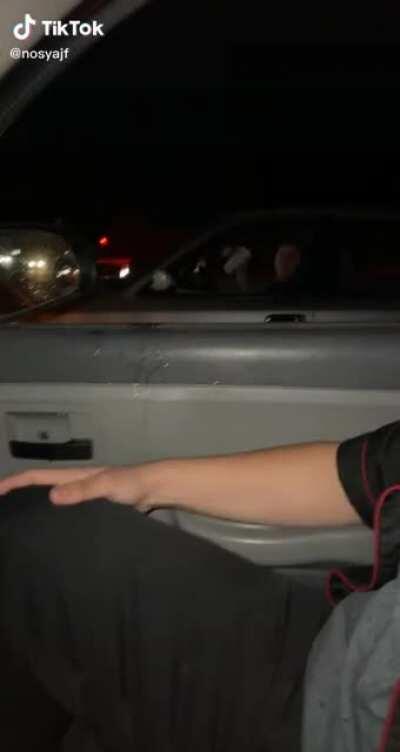 Throwing your soda at someone.