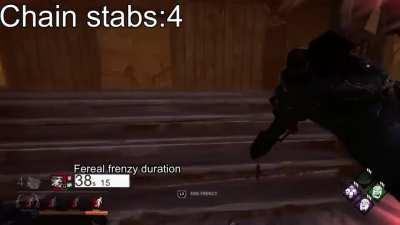 Crosspost from r/stabbygang My longest chain stab and feral frenzy duration