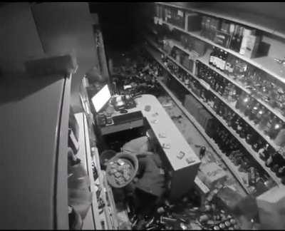 One day in the liquor store