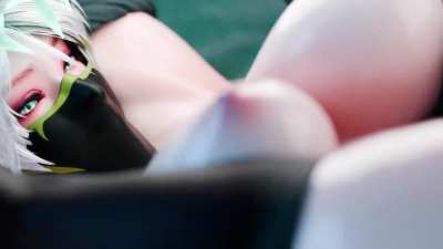 Akali mating press and creampie (BubbleB) [League of Legends]