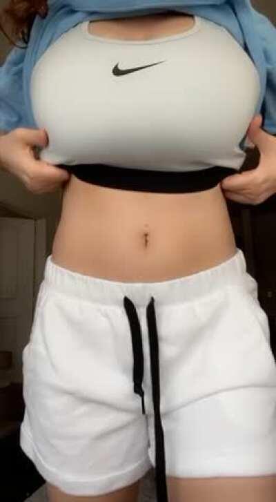 Want to see what’s under my sports bra?