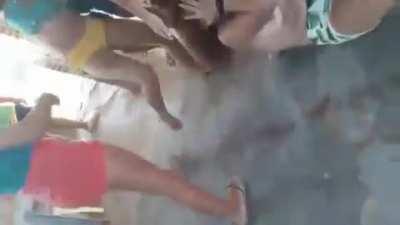 Rumble in a restaurant 