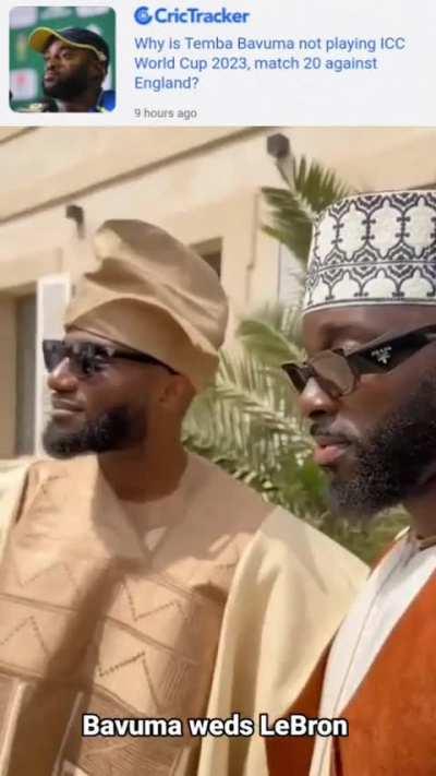 Temba bavuma attending his wedding 