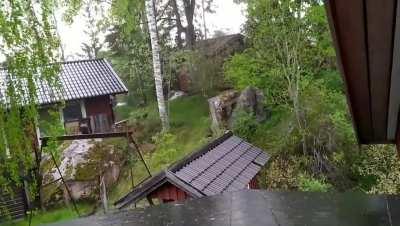 Petrichor wafting through the window