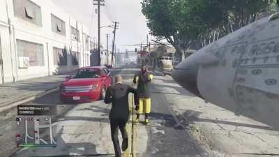 Decided to help a low level rather than destroy their vehicle cargo