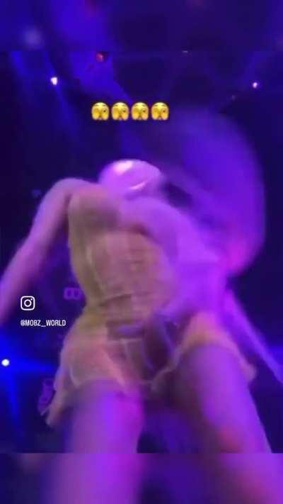 Pantyless Cardi, But What's That String? Damn Cardi