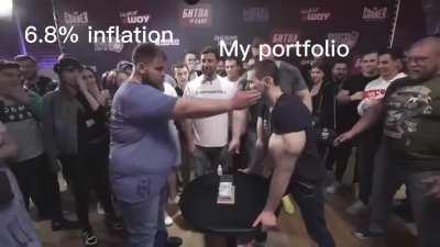 6.8% inflation on my portfolio of growth stocks vs the SPY last Friday