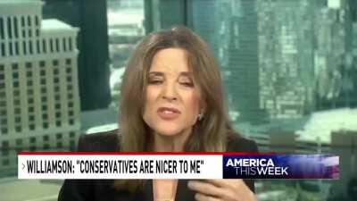 marianne williamson complaining about the libs: 