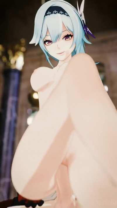 Eula Reverse Cowgirl Ride (Soba) [Genshin Impact]