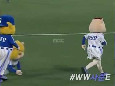 Baseball mascots in Korea are....something.
