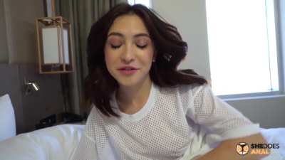 She was anal-masturbating because she thought her step bro was sleeping