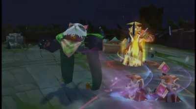 maiden destroying the nexus while there's a tf behind