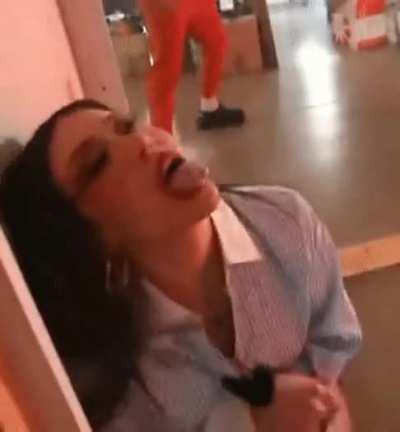 Olivia after getting chased