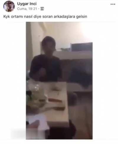 Yurtta kalan öğrencinin son hali:(