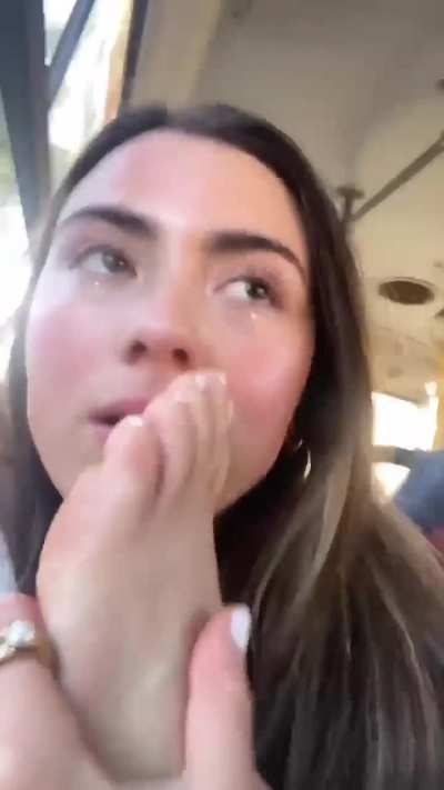 The road was bumpy but that didn't stop me from enjoying my stink 🤭🤤🧀