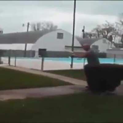 DBS while doing the coke-mentos rocket challenge!