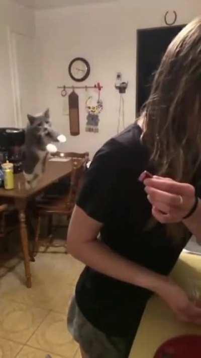 Hoping that her back is OK 👀