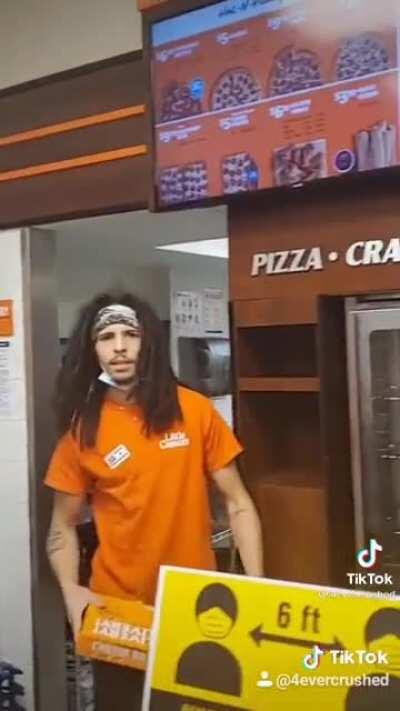 Want pizza? Have it thrown at you!