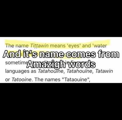 Tunisianz wuz darth vaders n shit