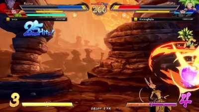 Unexpected results; when he attempts to hit me with a frame delay.