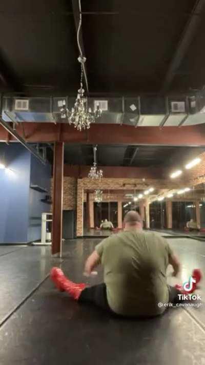 Chad does a cool dance - all while wearing heels!