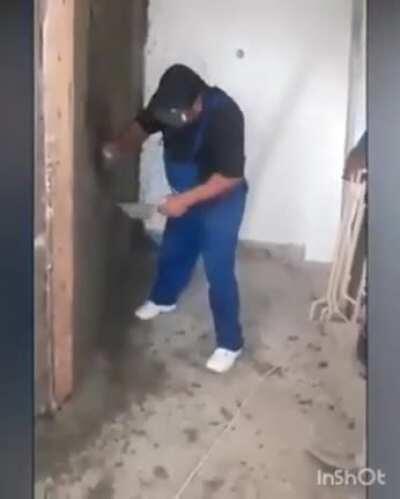 Drinking on the job....