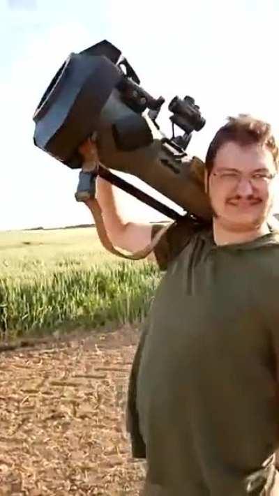 NLAW Airsoft creation shoots roughly 50 to 80 meters