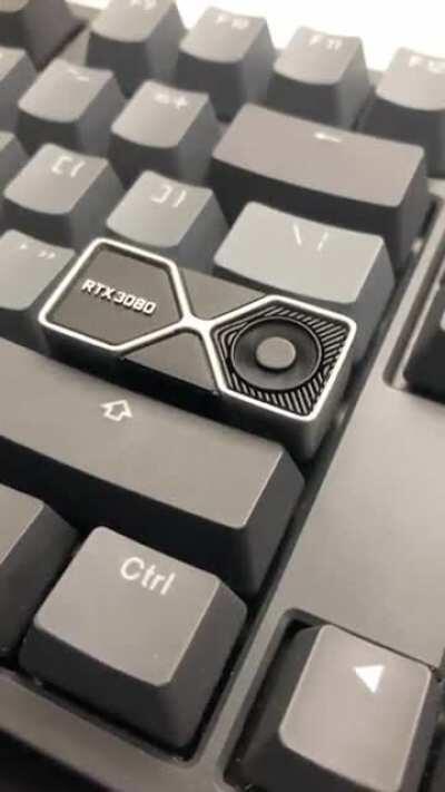 A spinning RTX3080 VGA keycap FTW!!