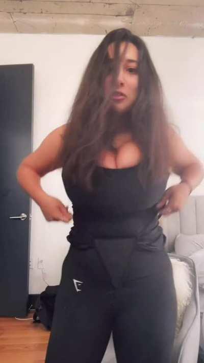 Can’t try anything on without jiggling...