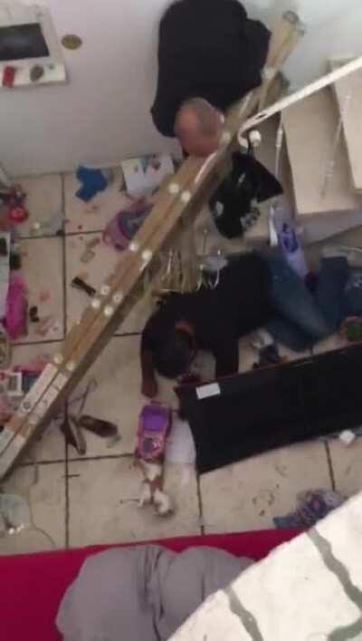 This guy falling from ladders