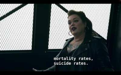 What a masterpiece of a scene from a hardcore feminist show that I was about to drop