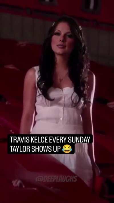 Travis Kelce Every Sunday Taylor Shows Up
