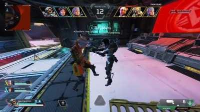 My friend [Horizon] interacting with the pathfinder emote