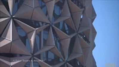 Articulated shutters on the Al Bahar Towers in Abu Dhabi