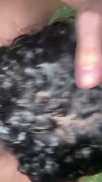 I wonder what’s hotter, my mouth or the water.