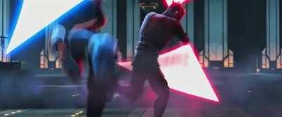 TCW S7 - Maul v. Ahsoka With Duel of the Fates (Credit: Darth Porg Youtube)