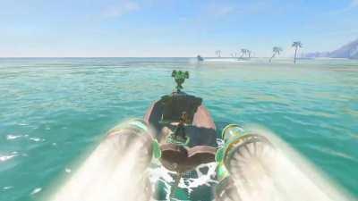 [TotK] To the Visible Boat Mobile!