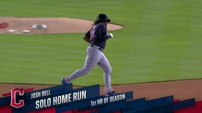 [Highlight] Josh Bell crushes his first homer as a Guardian back at DC to put them within one run