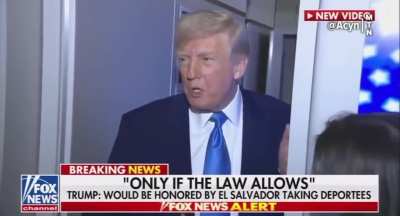 Trump discusses plans to disappear/sell American prisoners to willing countries like El Salvador